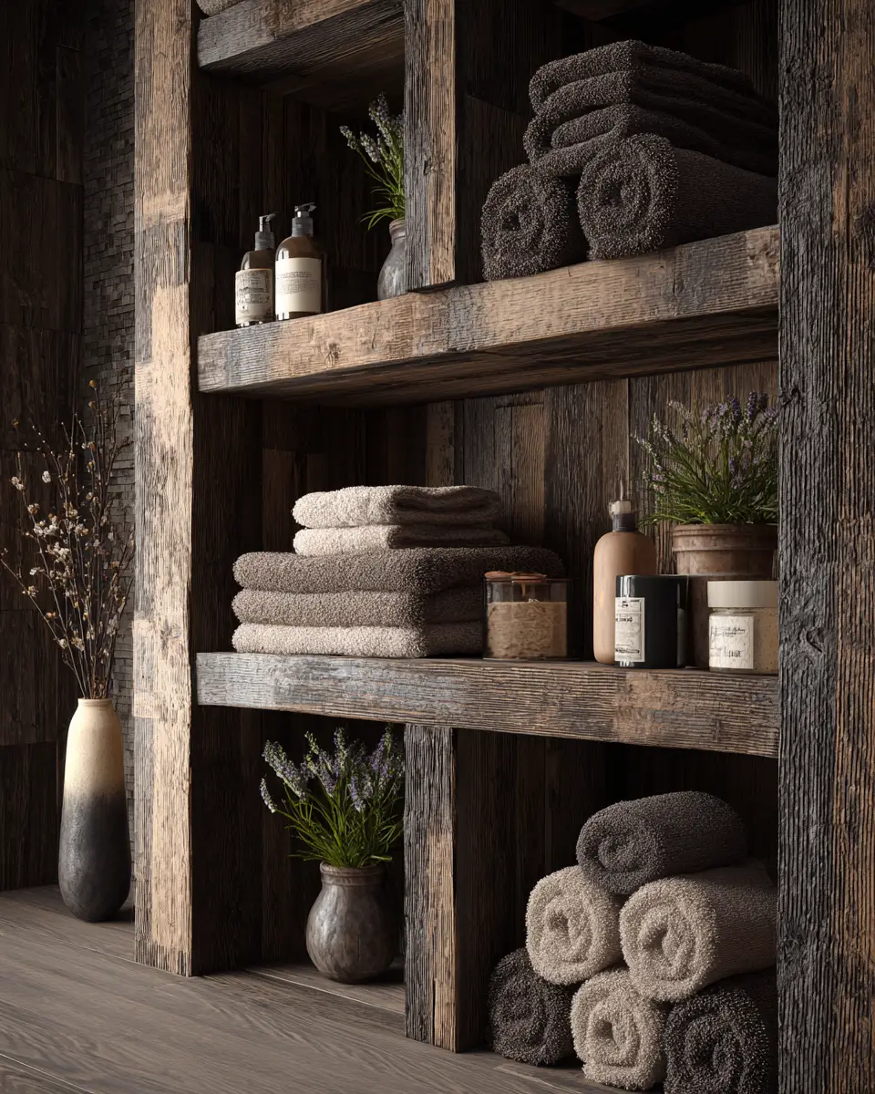 Warm Wood Bathroom Decor Ideas