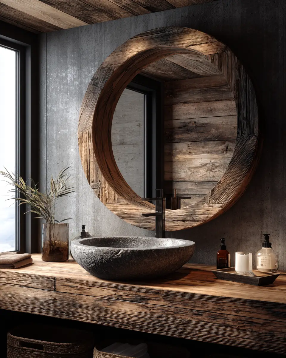 Warm Wood Bathroom Decor Ideas
