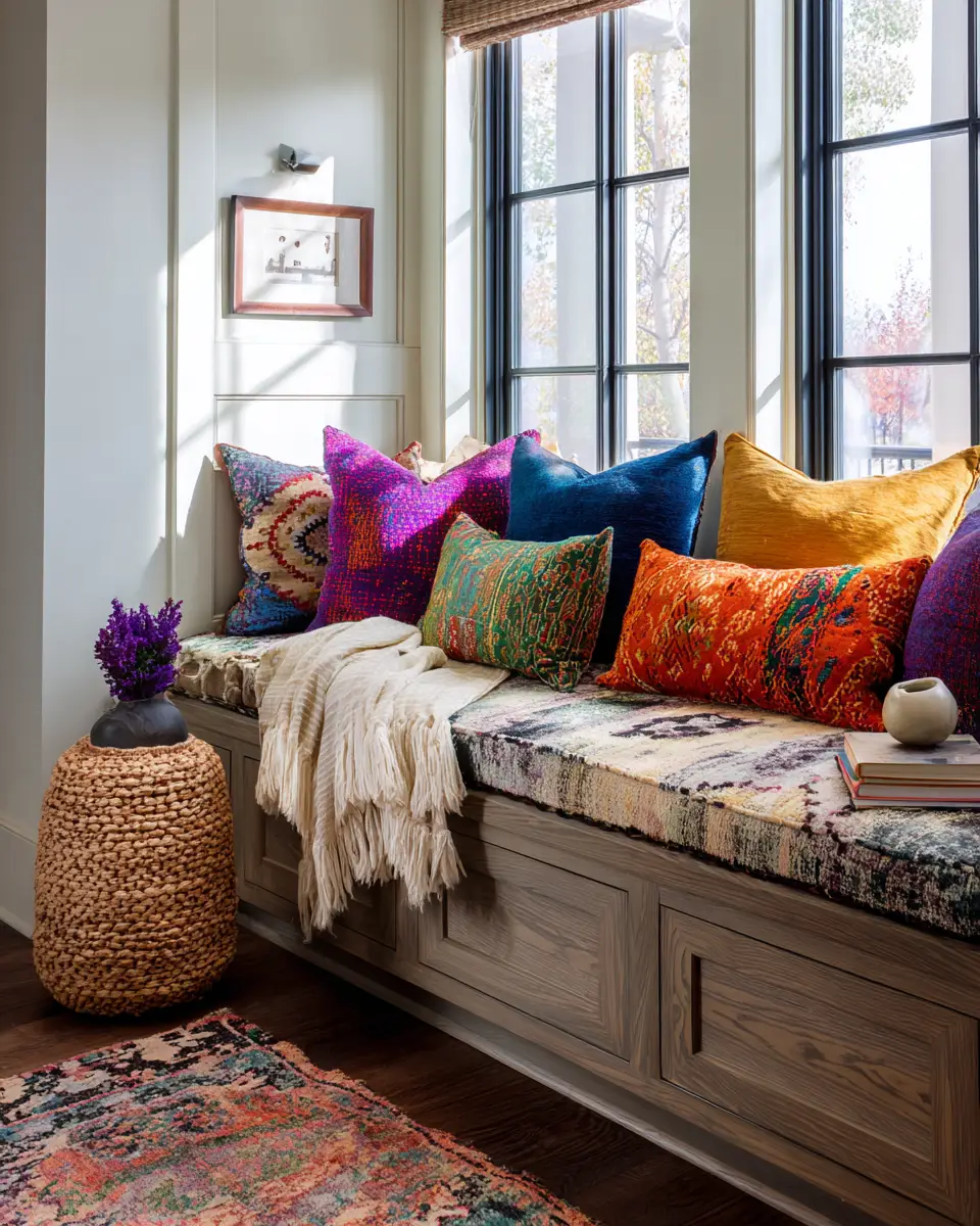 Warm Wood Boho Living Room Decor Ideas