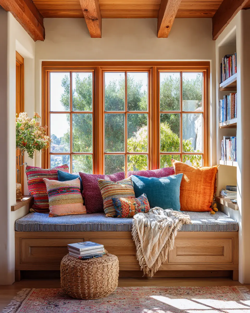 Warm Wood Boho Living Room Decor Ideas