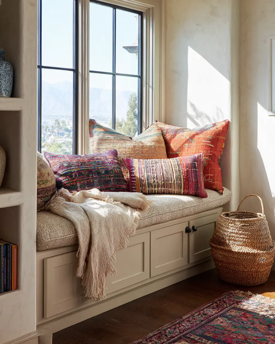 Warm Wood Boho Living Room Decor Ideas