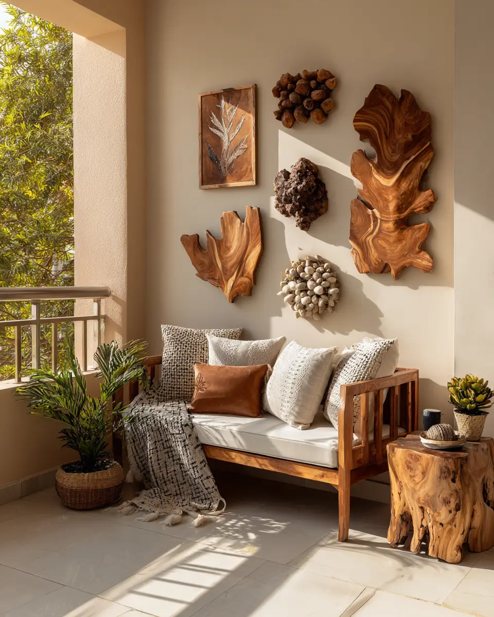 Warm Wood Classic Balcony Decor Ideas