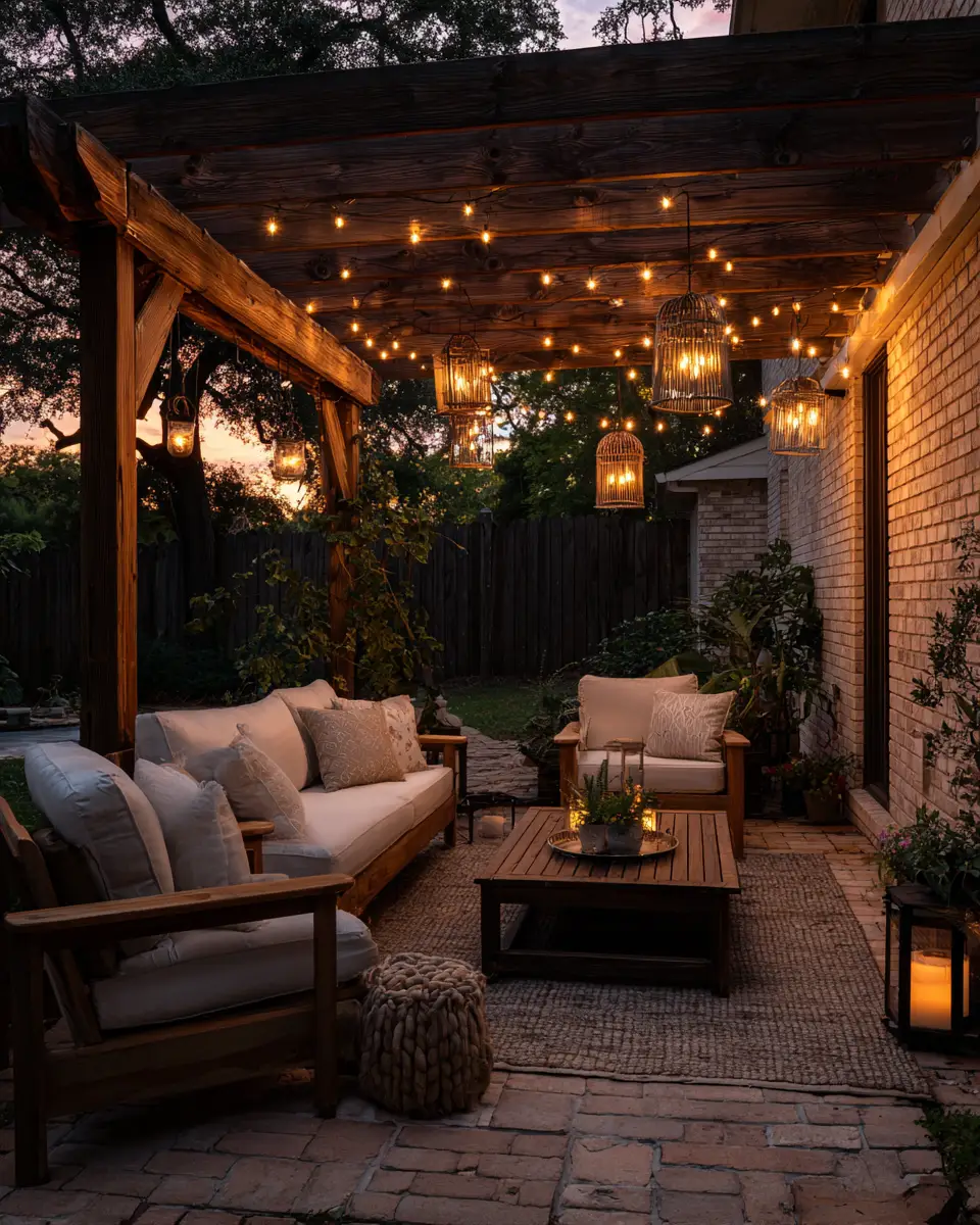 Warm Wood Contemporary Patio Decor Ideas