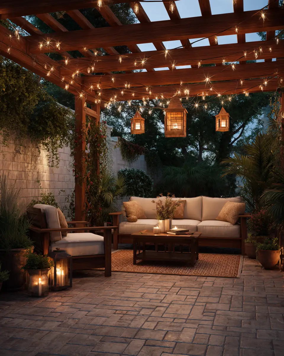 Warm Wood Contemporary Patio Decor Ideas