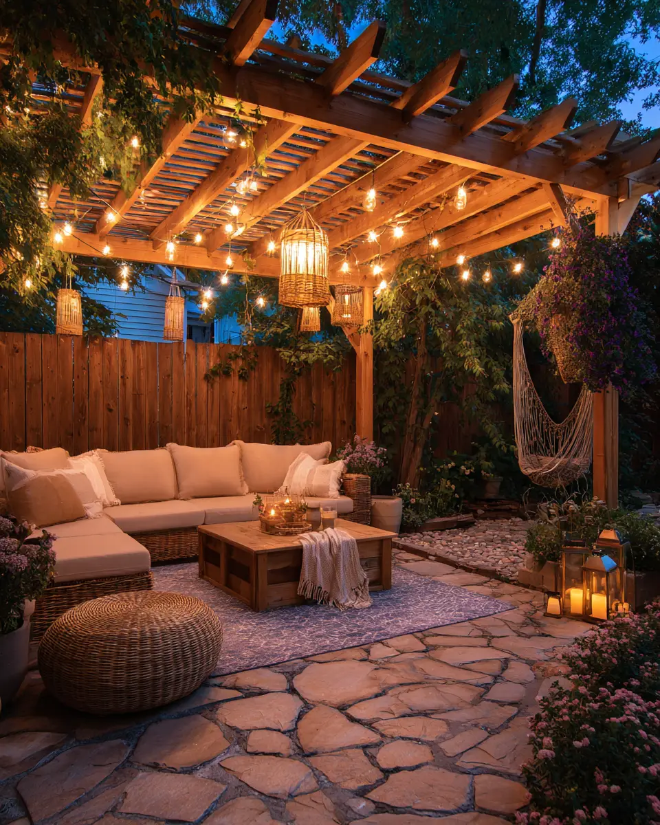 Warm Wood Contemporary Patio Decor Ideas