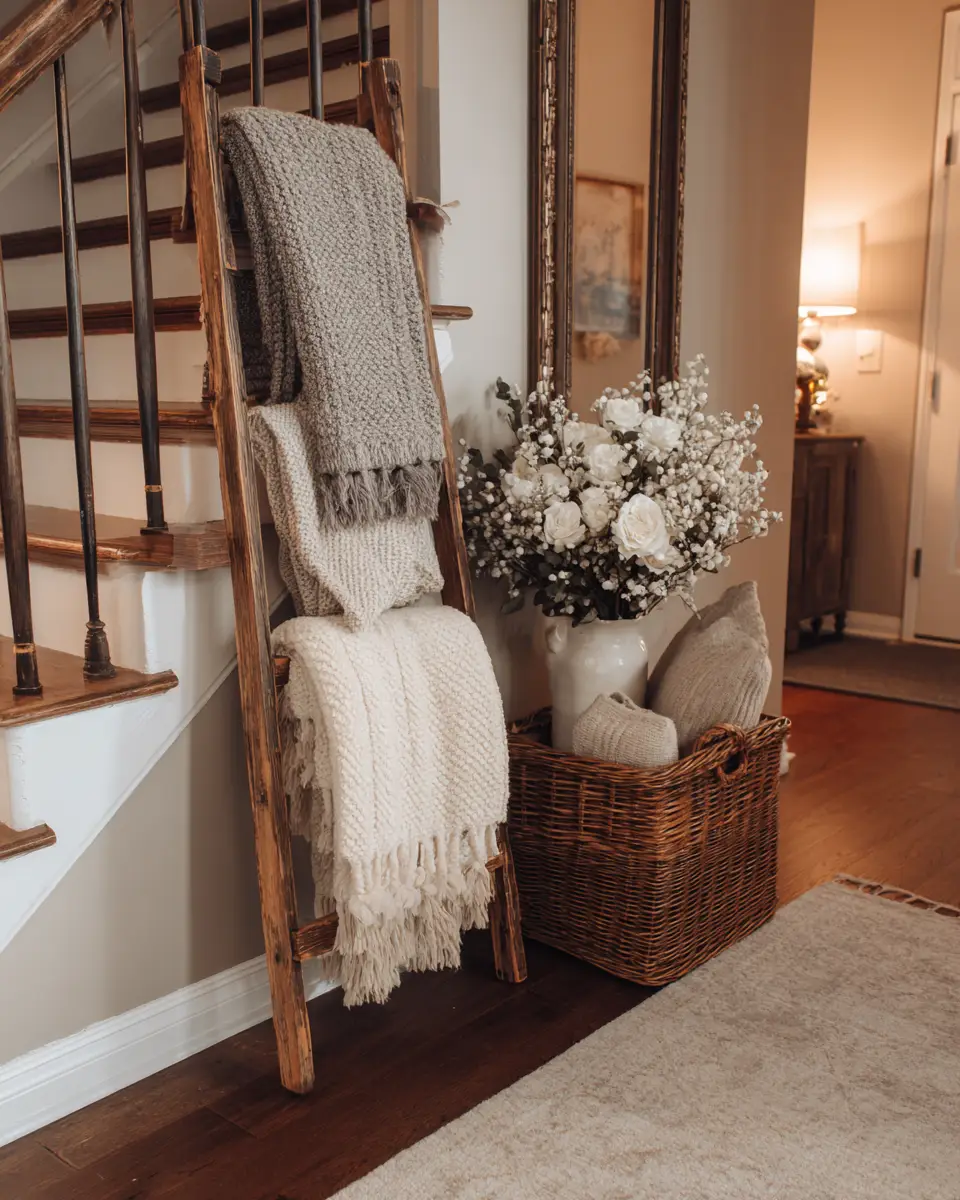 Warm Wood Farmhouse Entryway Decor Ideas