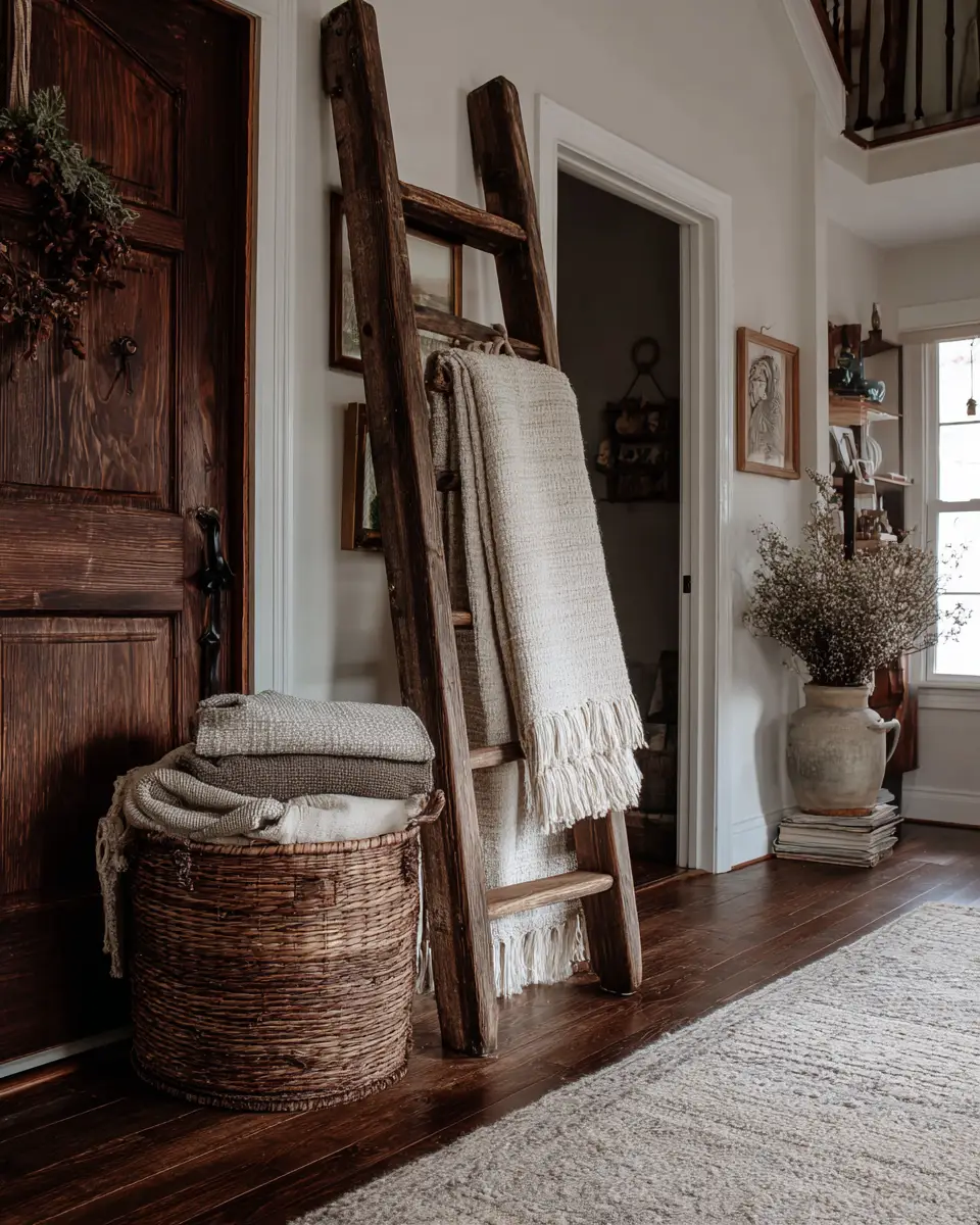 Warm Wood Farmhouse Entryway Decor Ideas