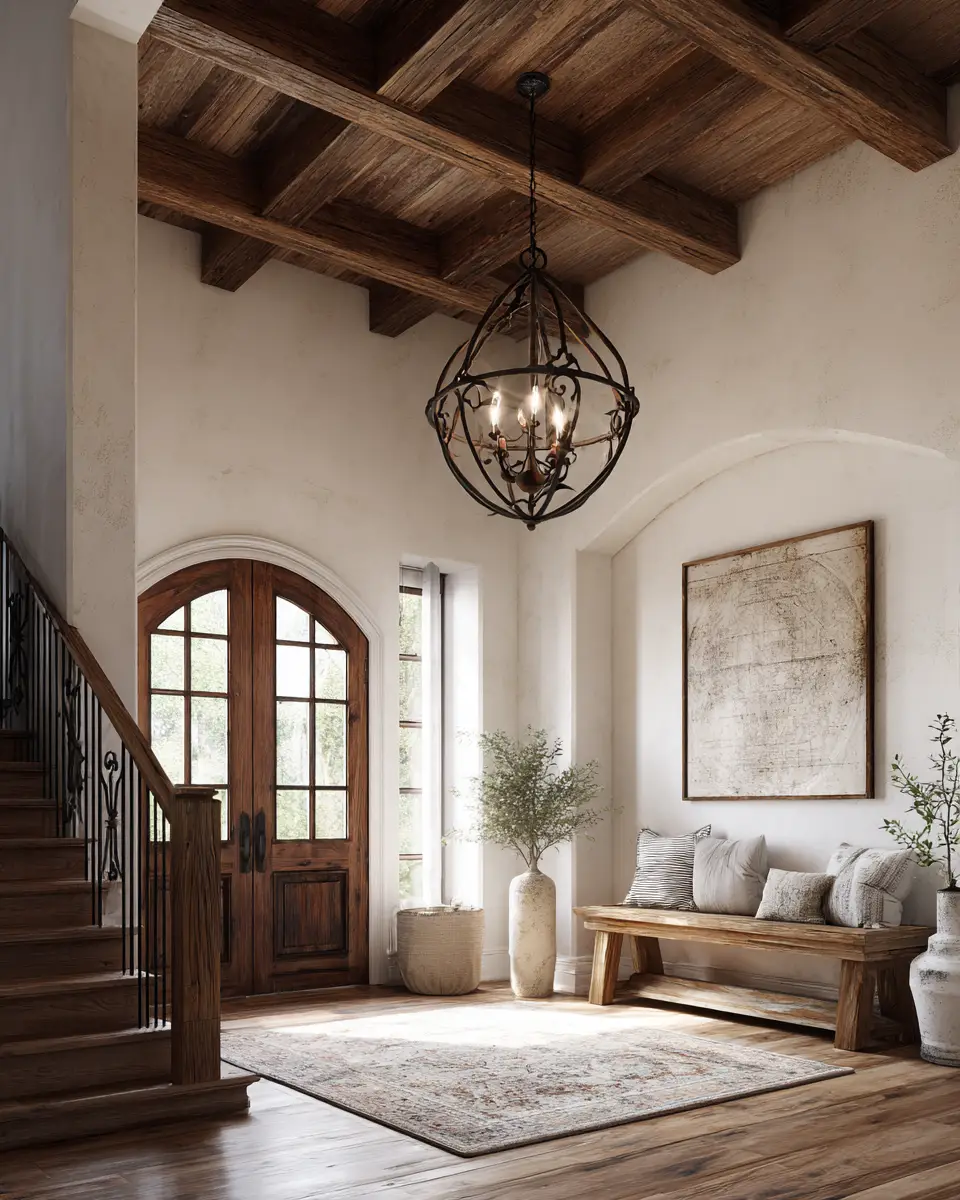 Warm Wood Farmhouse Entryway Decor Ideas