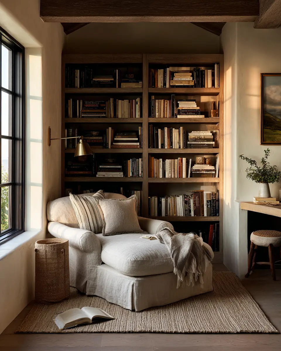 Warm Wood Farmhouse Home Office Decor Ideas