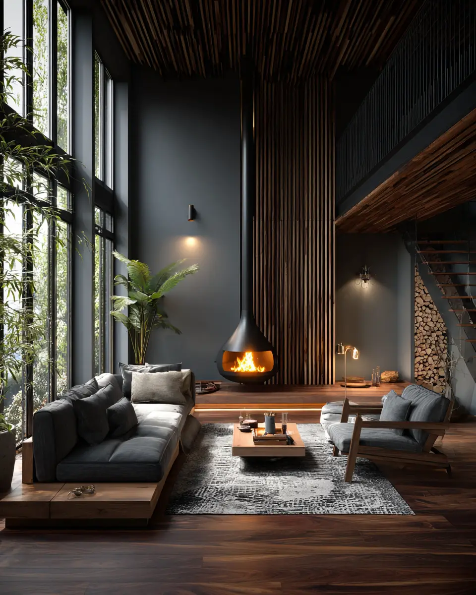 Warm Wood Japandi Living Room Decor Ideas