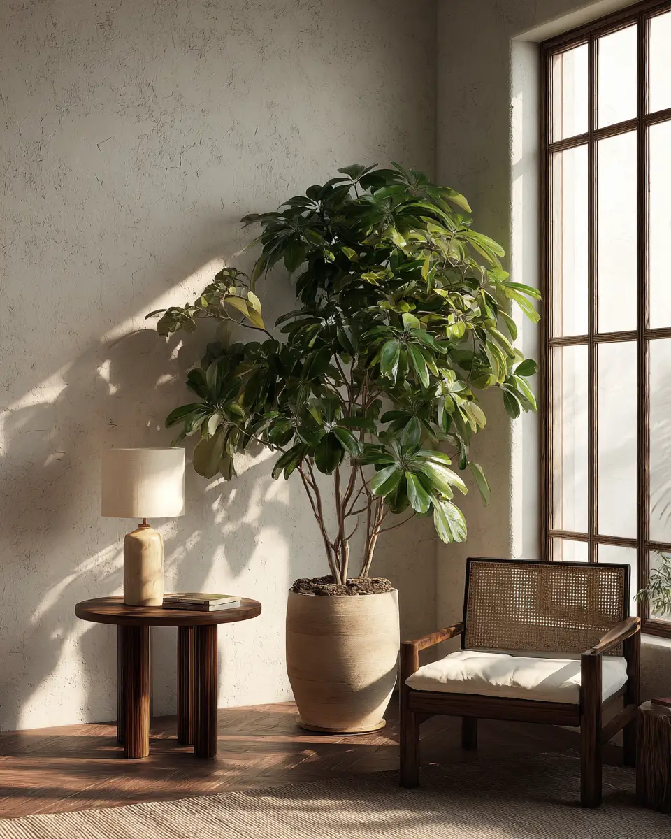 Warm Wood Japandi Living Room Decor Ideas