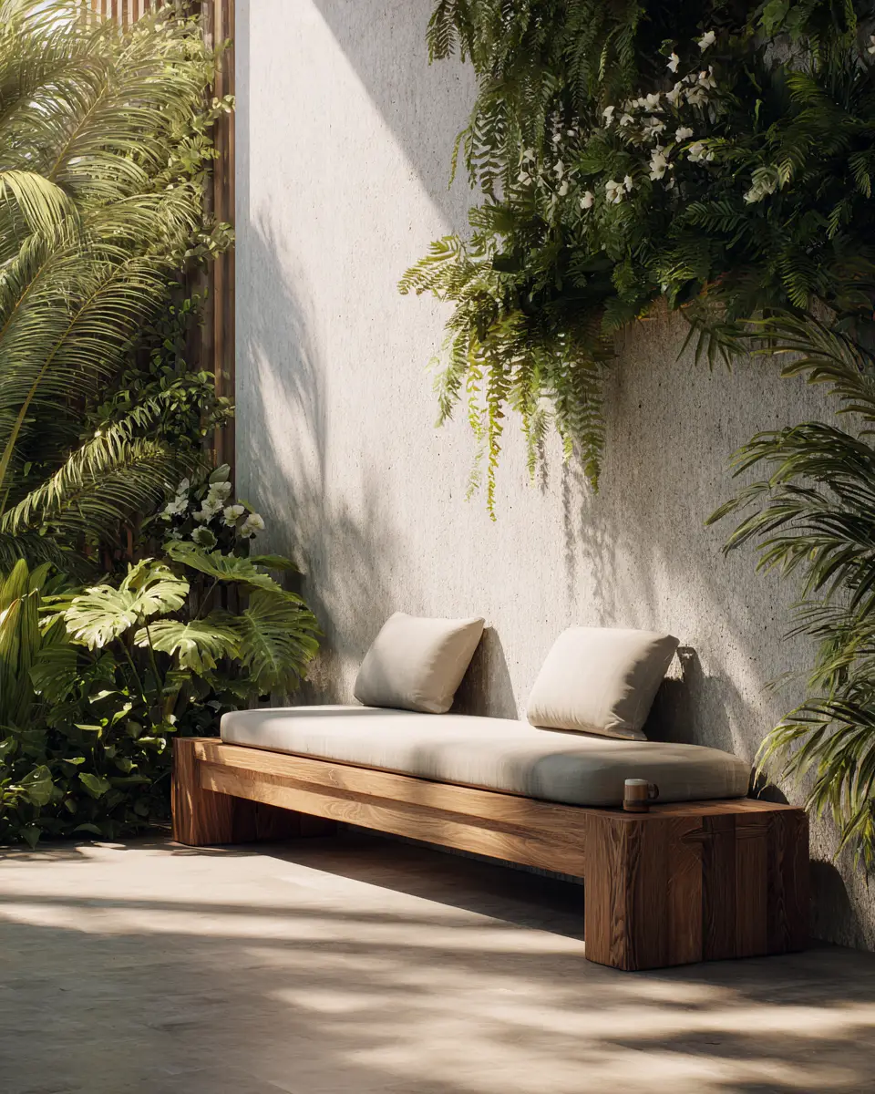 Warm Wood Minimalist Patio Decor Ideas