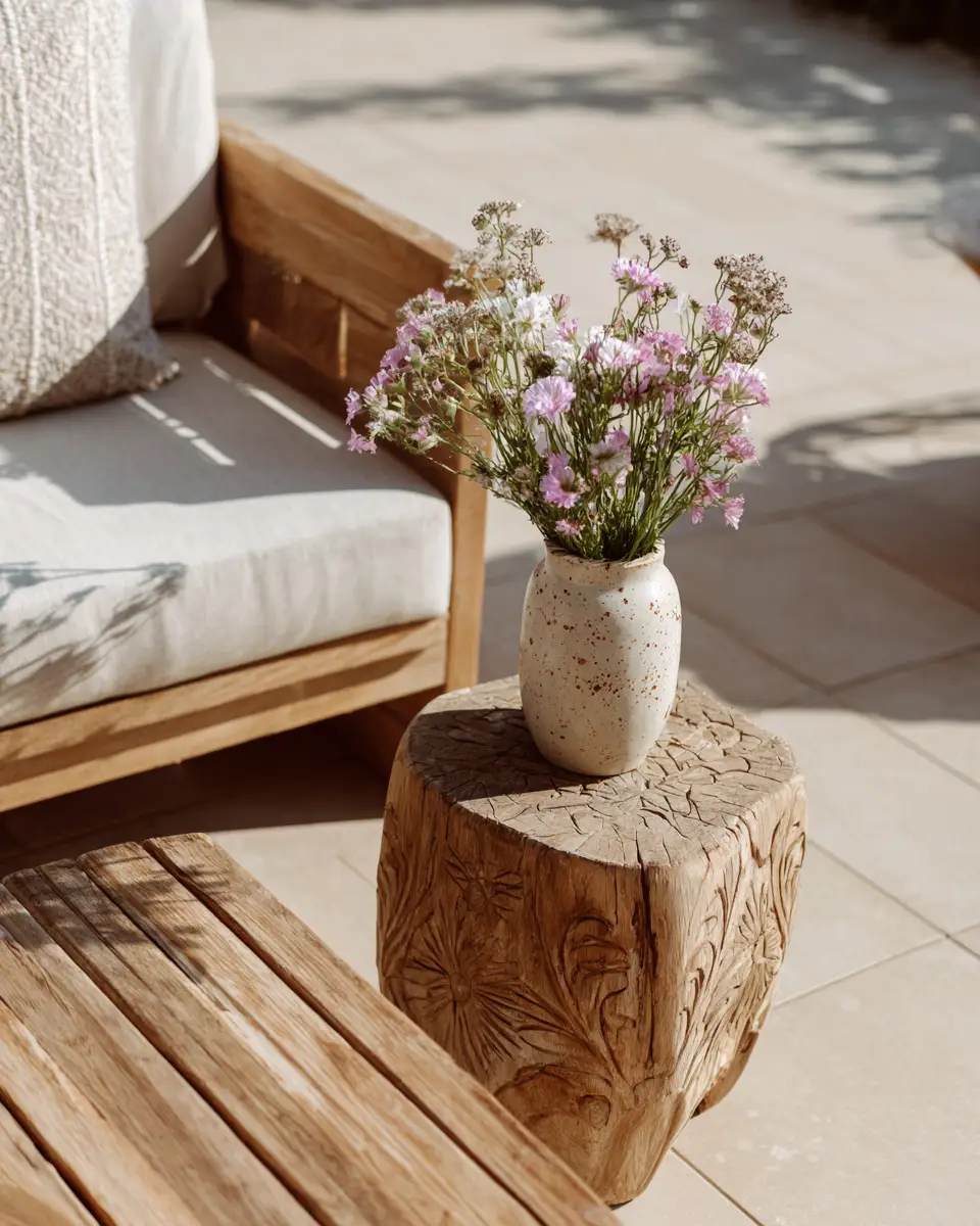 Warm Wood Minimalist Patio Decor Ideas