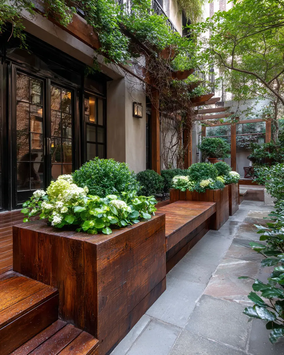 Warm Wood Minimalist Patio Decor Ideas