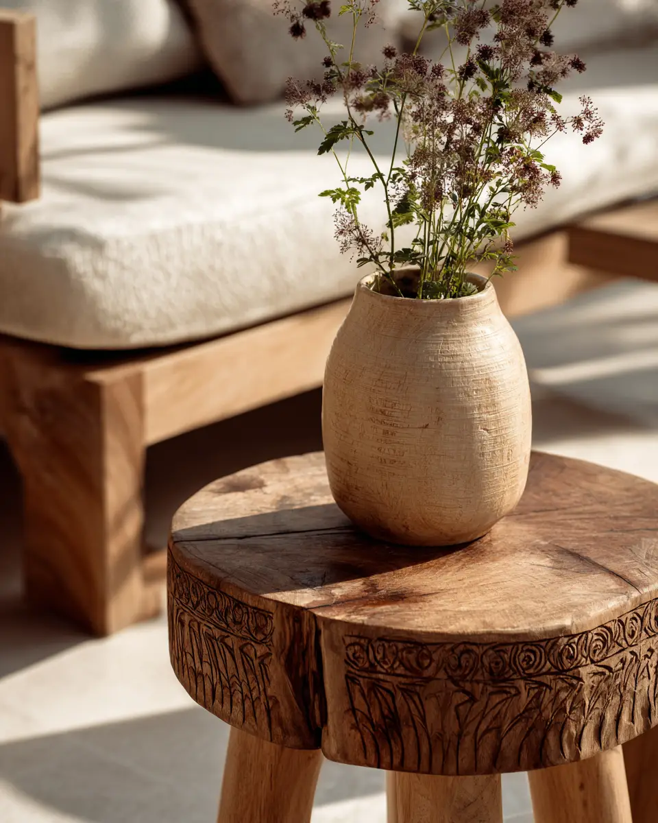 Warm Wood Minimalist Patio Decor Ideas