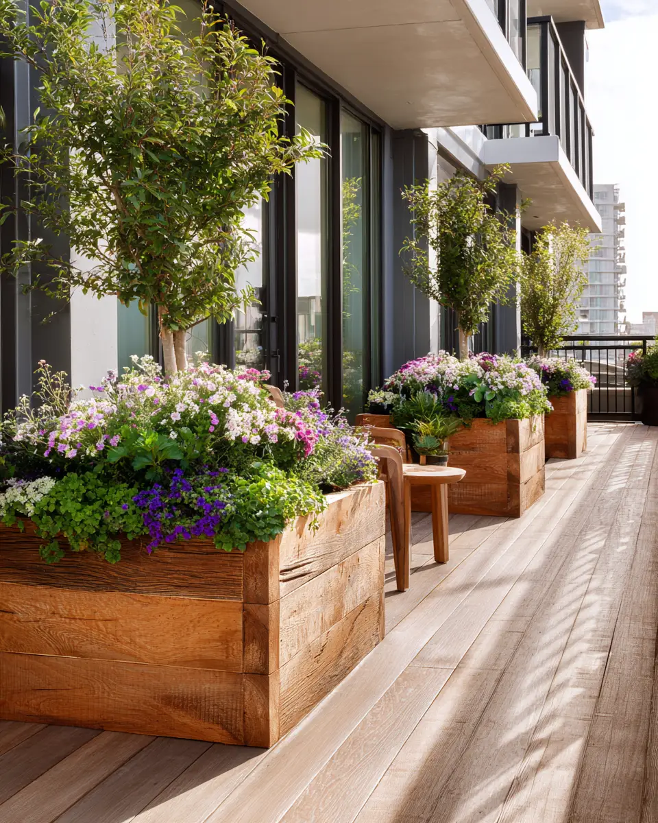 Warm Wood Minimalist Patio Decor Ideas