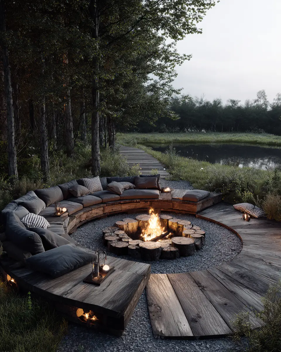 Warm Wood Minimalist Patio Decor Ideas