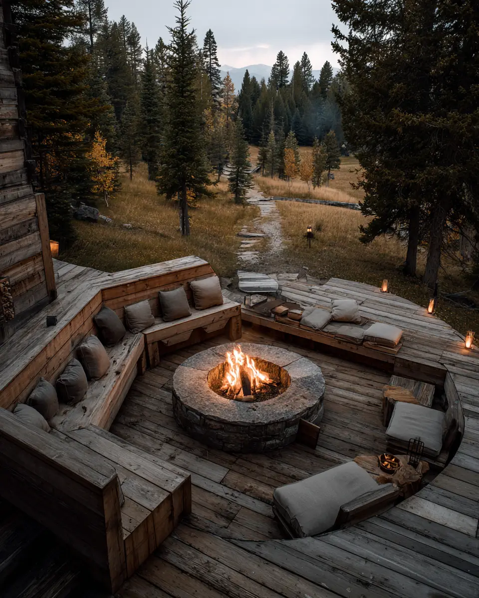 Warm Wood Minimalist Patio Decor Ideas