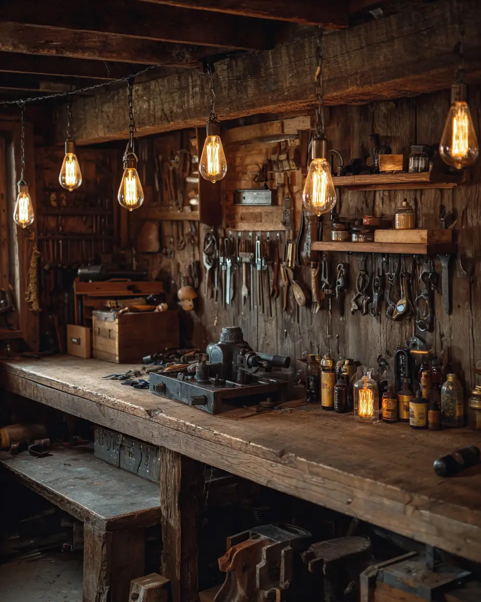 Warm Wood Rustic Garage Decor Ideas