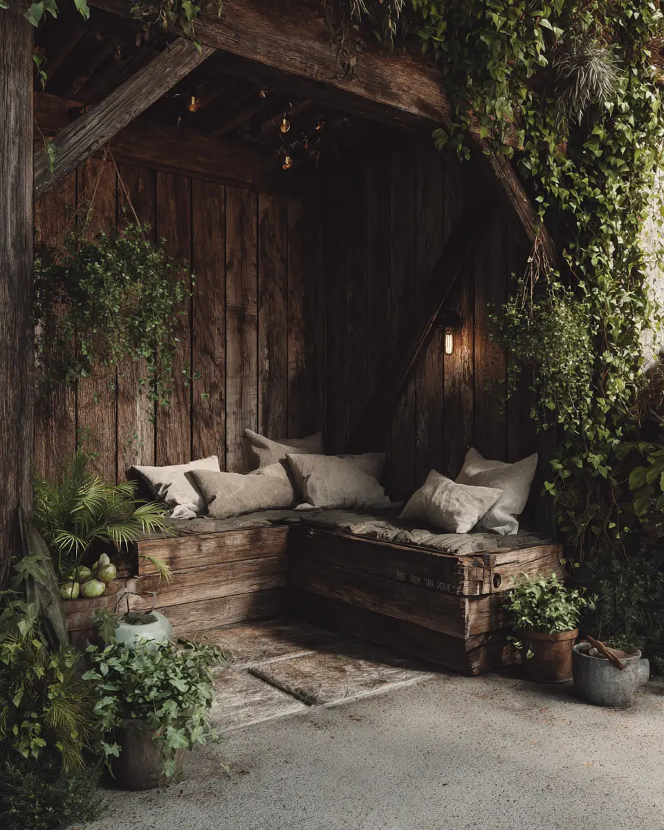 Warm Wood Rustic Garage Decor Ideas