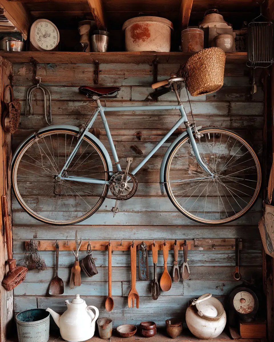 Warm Wood Rustic Garage Decor Ideas