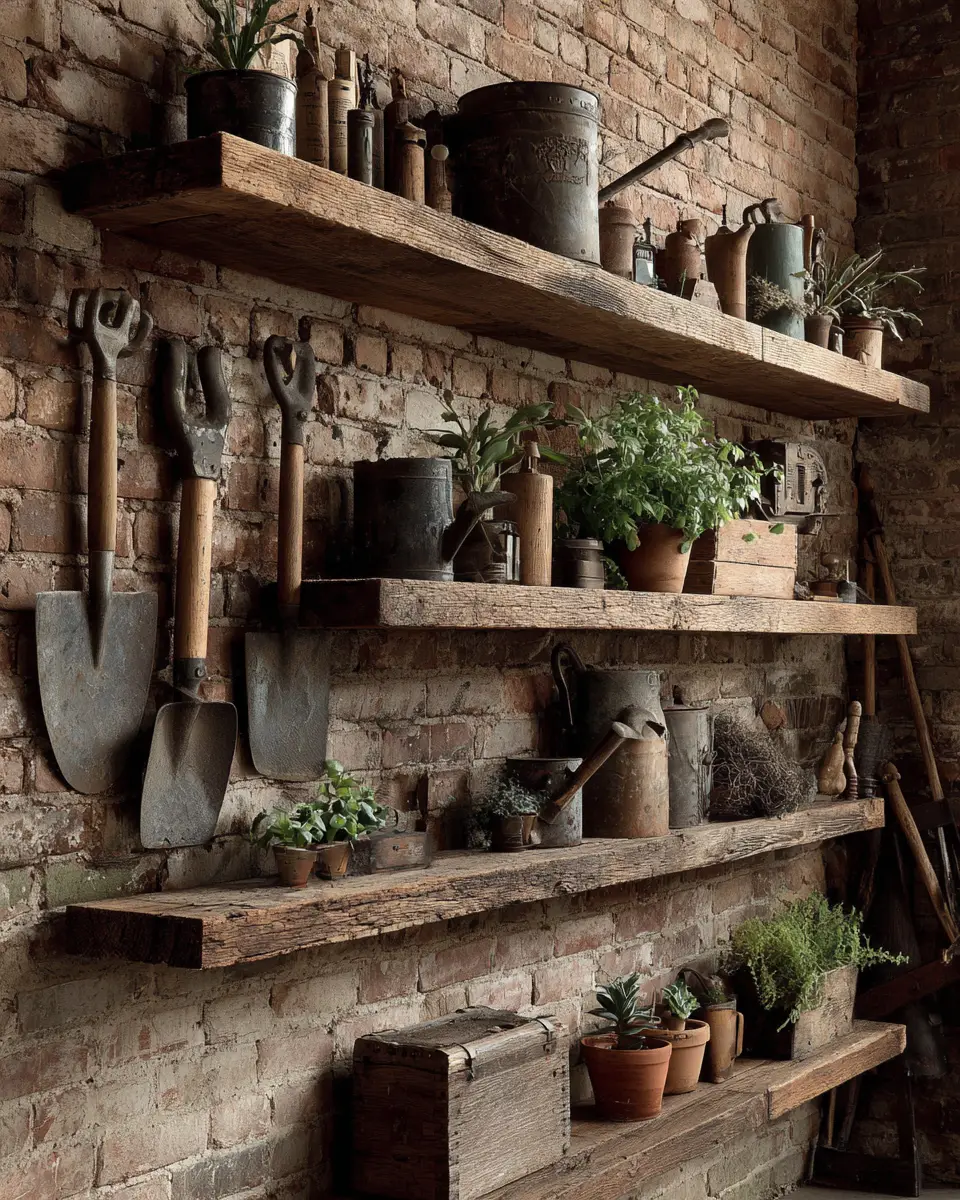 Warm Wood Rustic Garage Decor Ideas