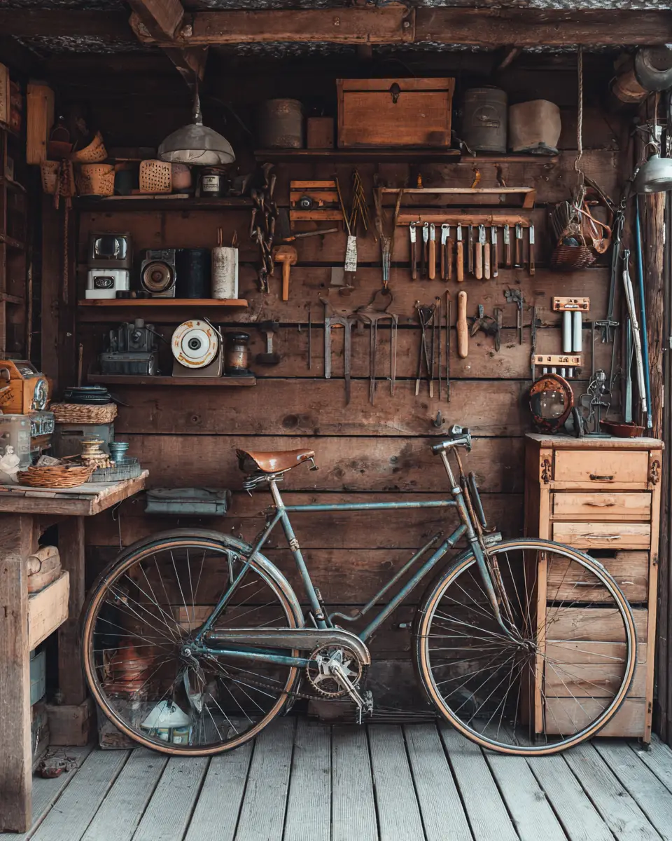 Warm Wood Rustic Garage Decor Ideas