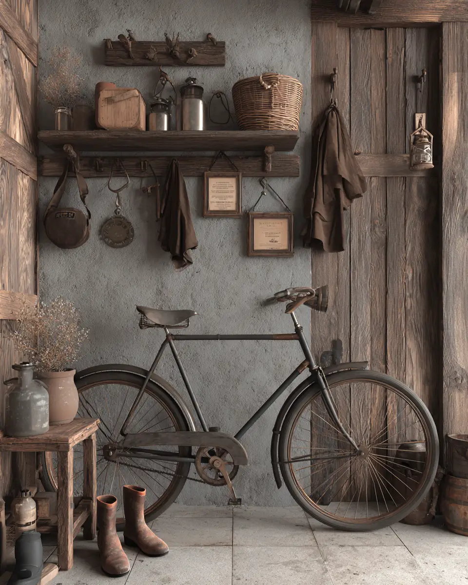 Warm Wood Rustic Garage Decor Ideas