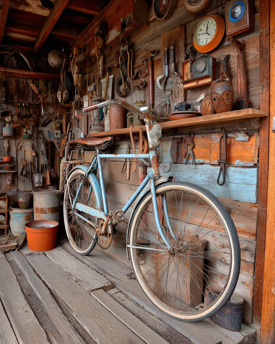 Warm Wood Rustic Garage Decor Ideas