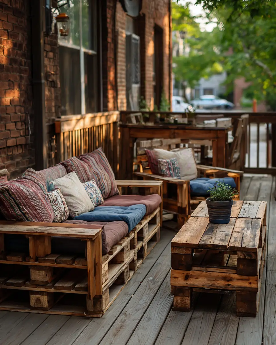 Warm Wood Rustic Patio Decor Ideas