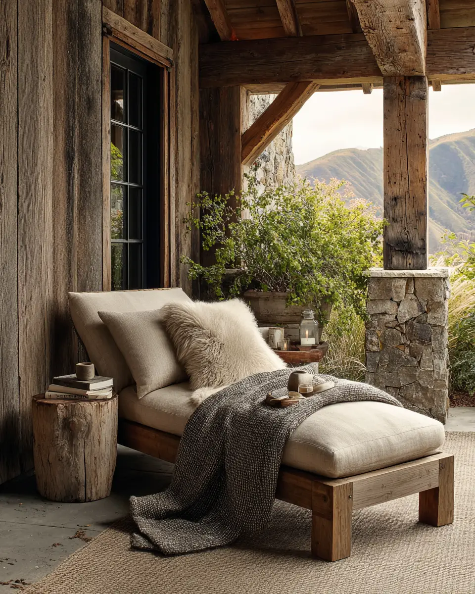 Warm Wood Rustic Patio Decor Ideas