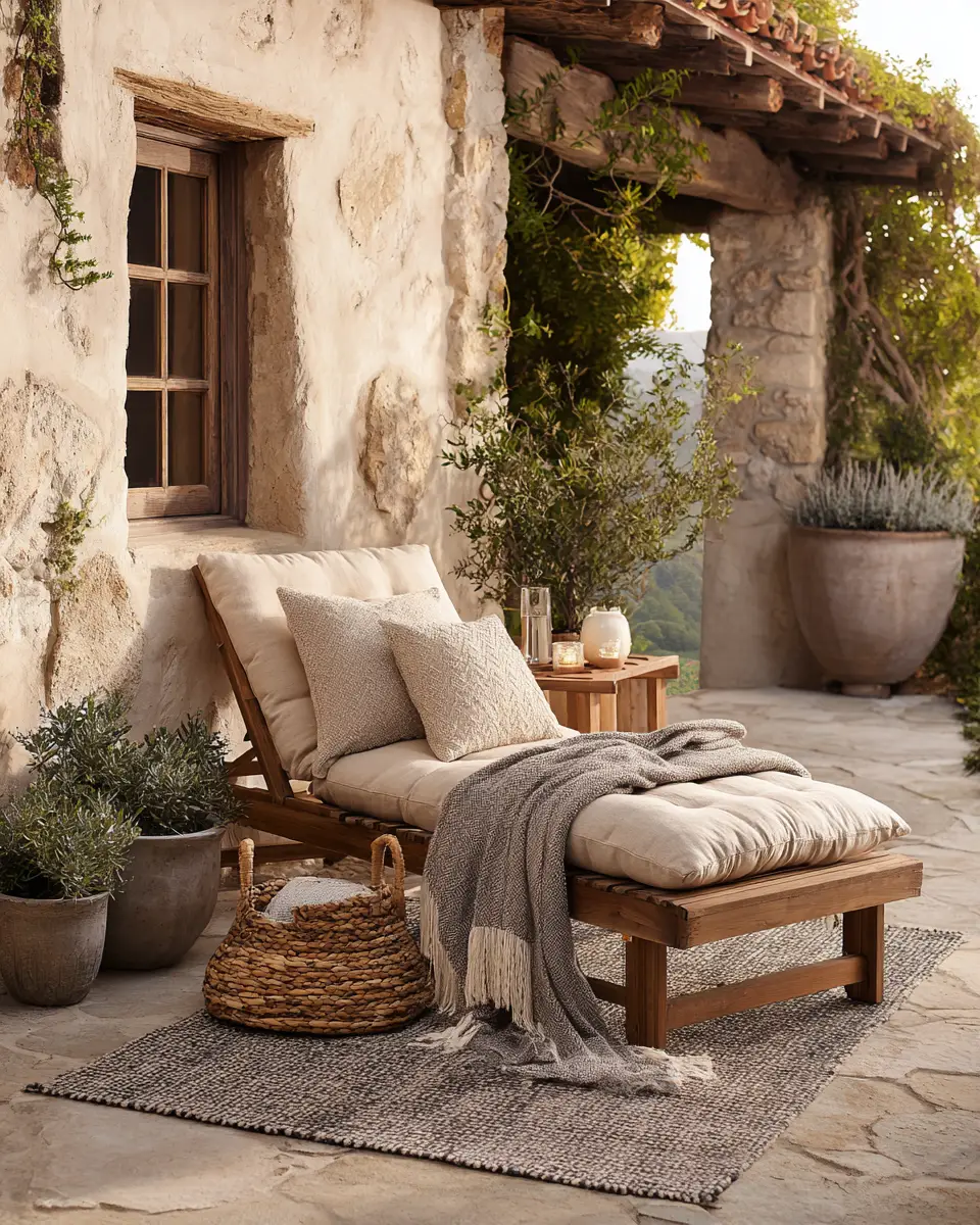 Warm Wood Rustic Patio Decor Ideas