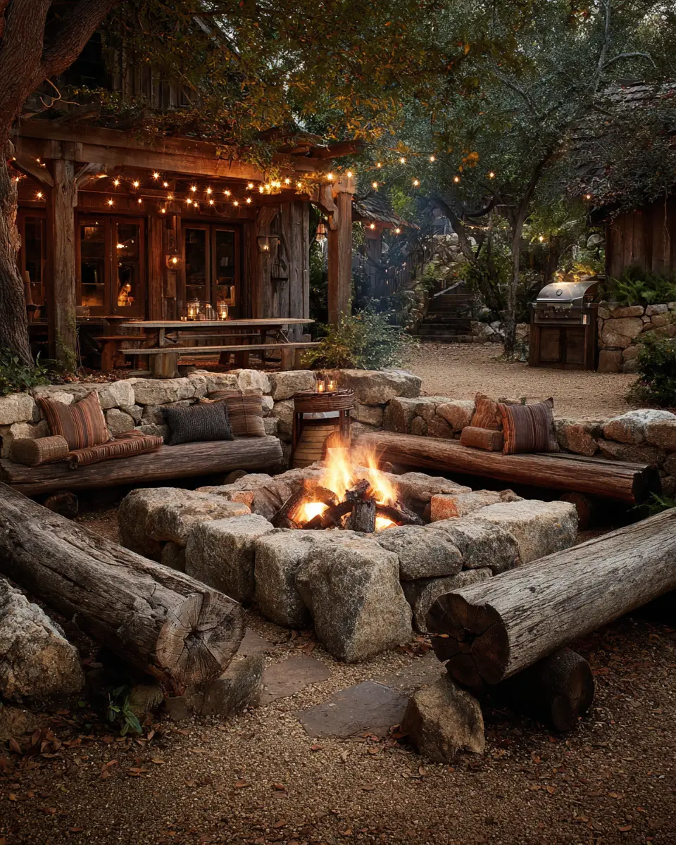 Warm Wood Rustic Patio Decor Ideas