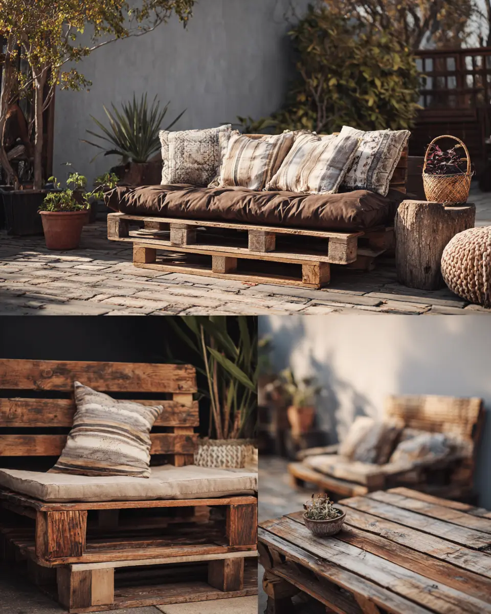 Warm Wood Rustic Patio Decor Ideas