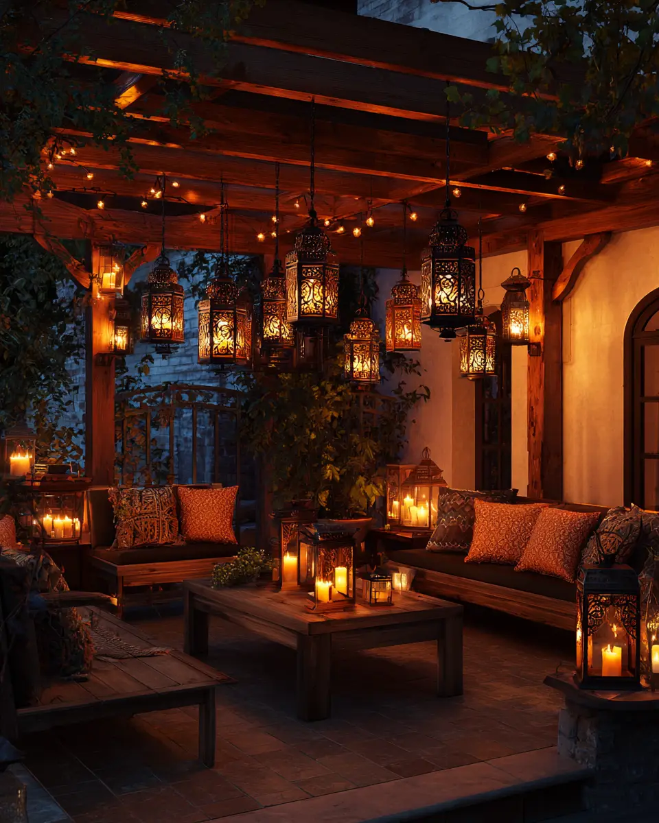 Warm Wood Rustic Patio Decor Ideas