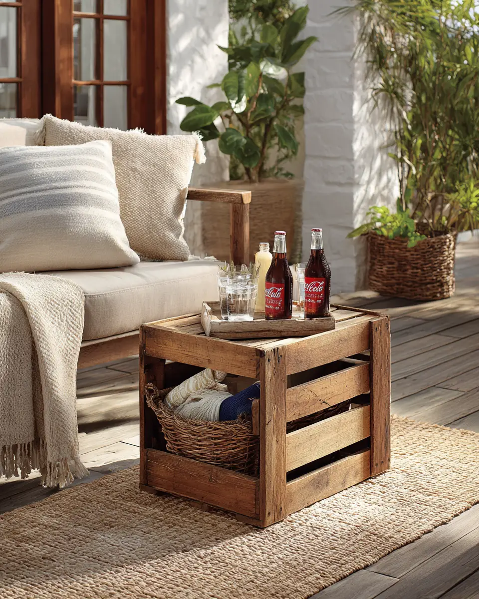 Warm Wood Rustic Patio Decor Ideas