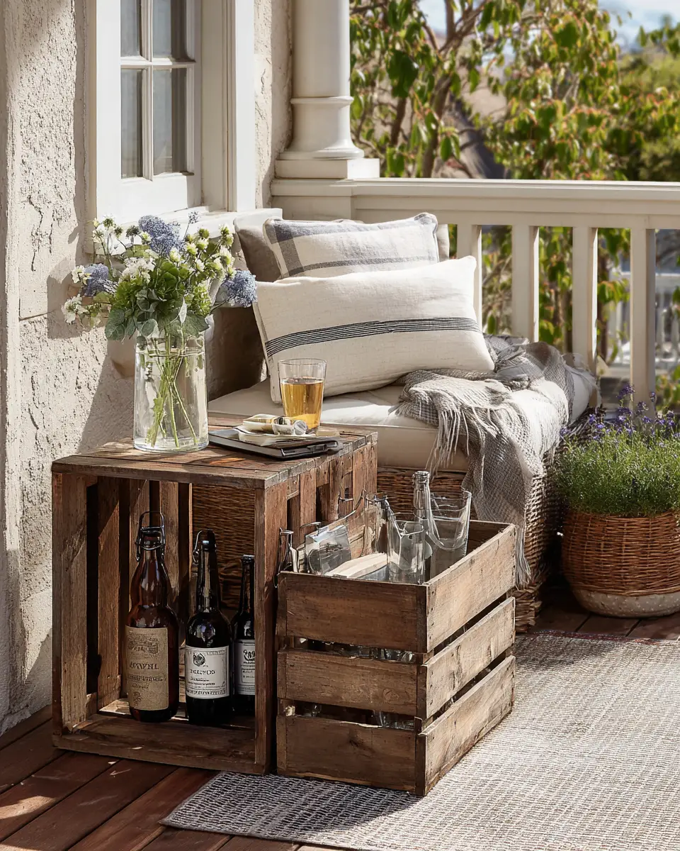 Warm Wood Rustic Patio Decor Ideas