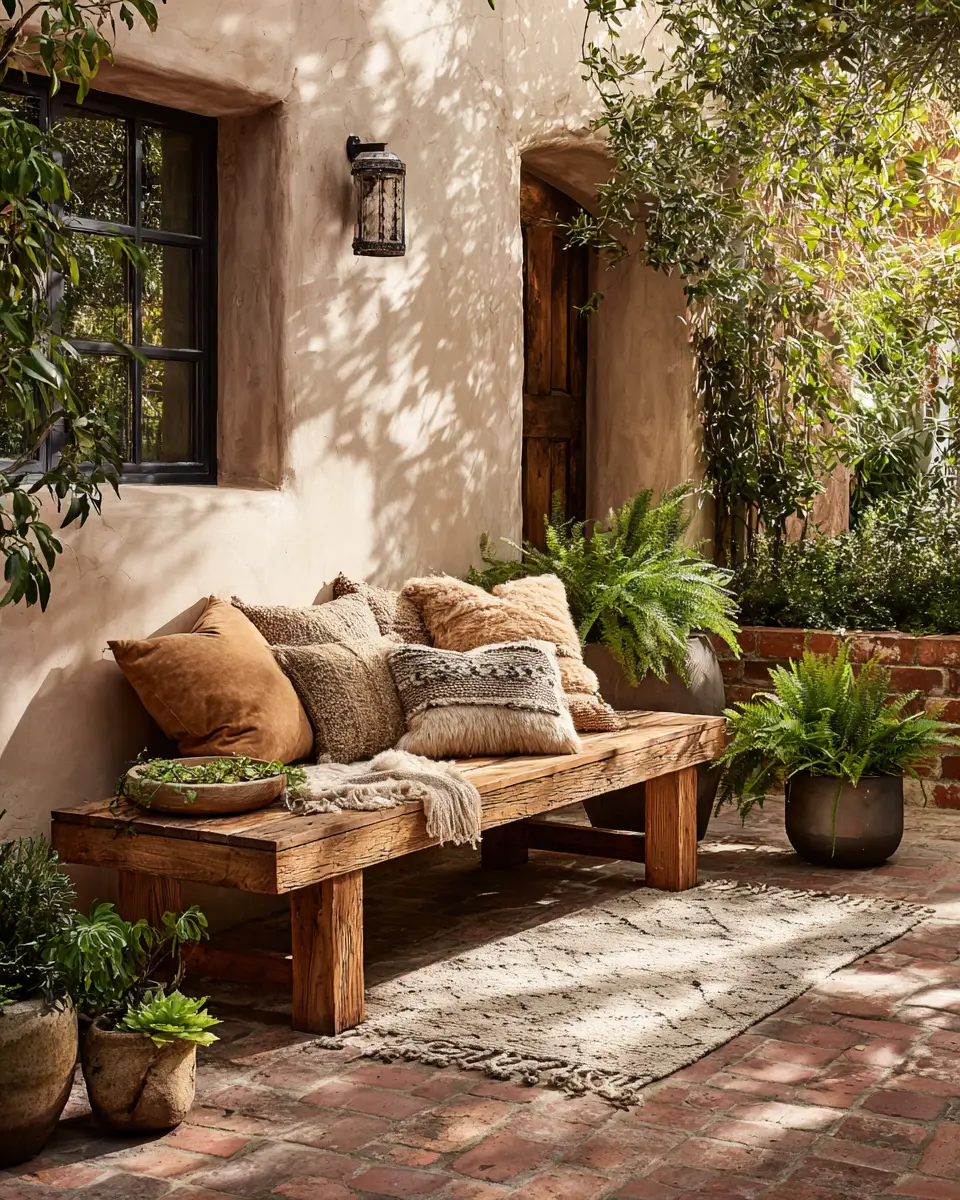 Warm Wood Rustic Patio Decor Ideas