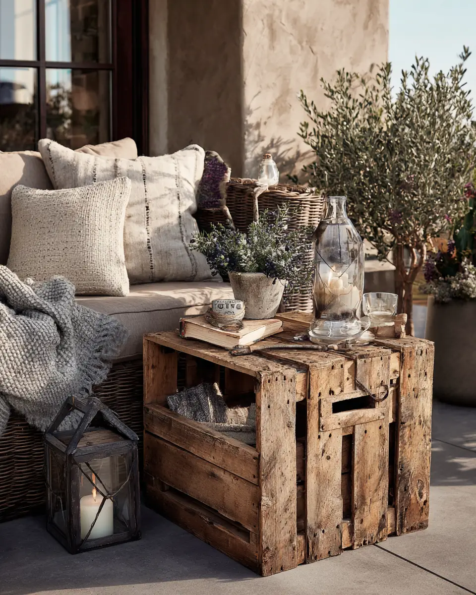 Warm Wood Rustic Patio Decor Ideas