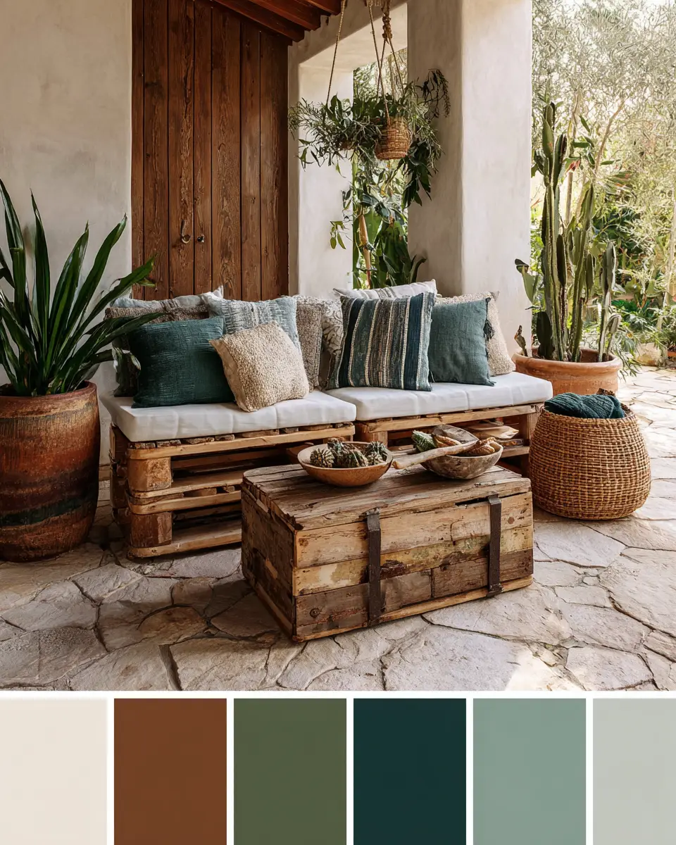 Warm Wood Rustic Patio Decor Ideas