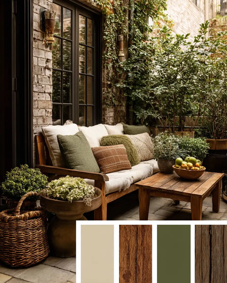 Warm Wood Rustic Patio Decor Ideas