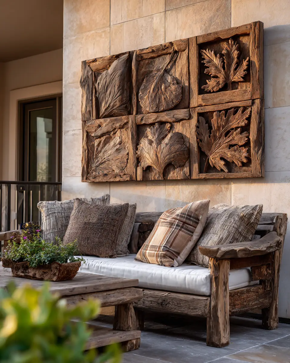 Warm Wood Rustic Patio Decor Ideas