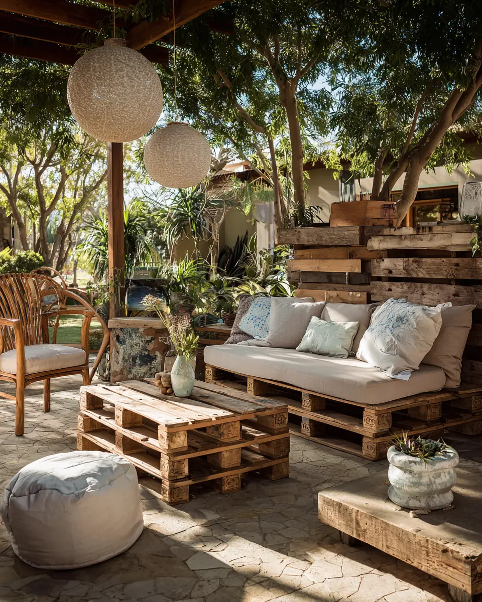 Warm Wood Rustic Patio Decor Ideas