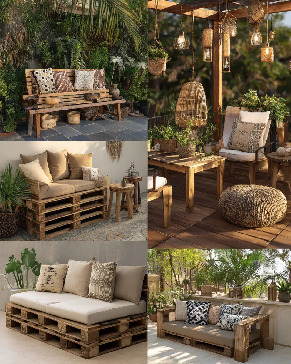 Warm Wood Rustic Patio Decor Ideas