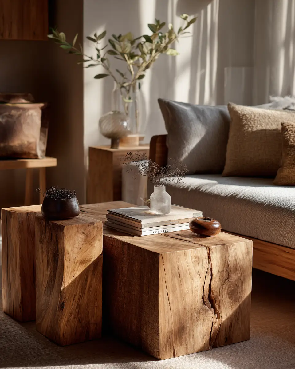 Warm Wood Scandinavian Living Room Decor Ideas