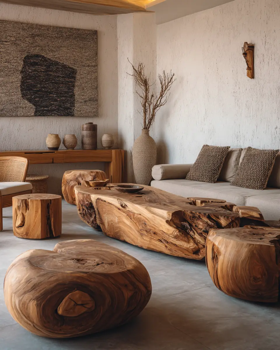 Warm Wood Scandinavian Living Room Decor Ideas