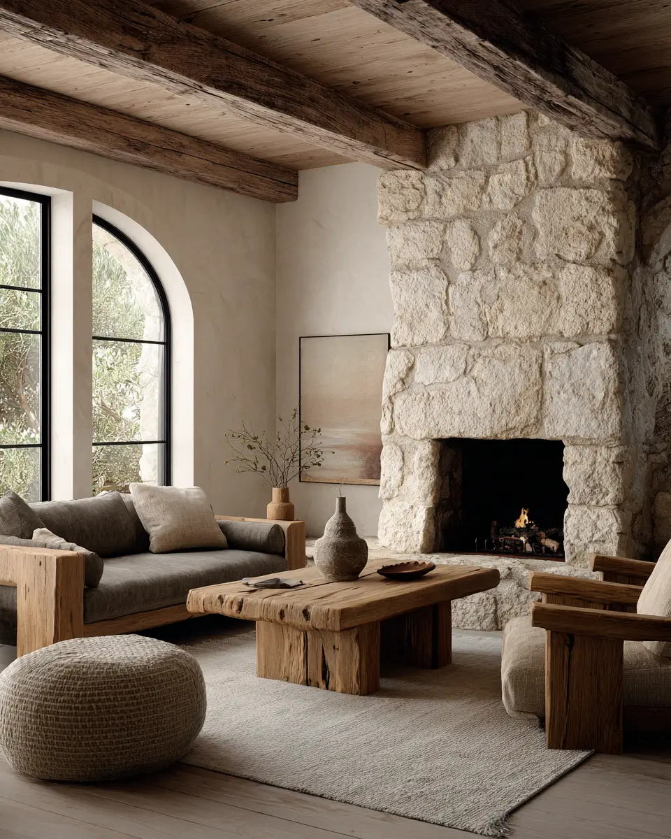 Warm Wood Scandinavian Living Room Decor Ideas