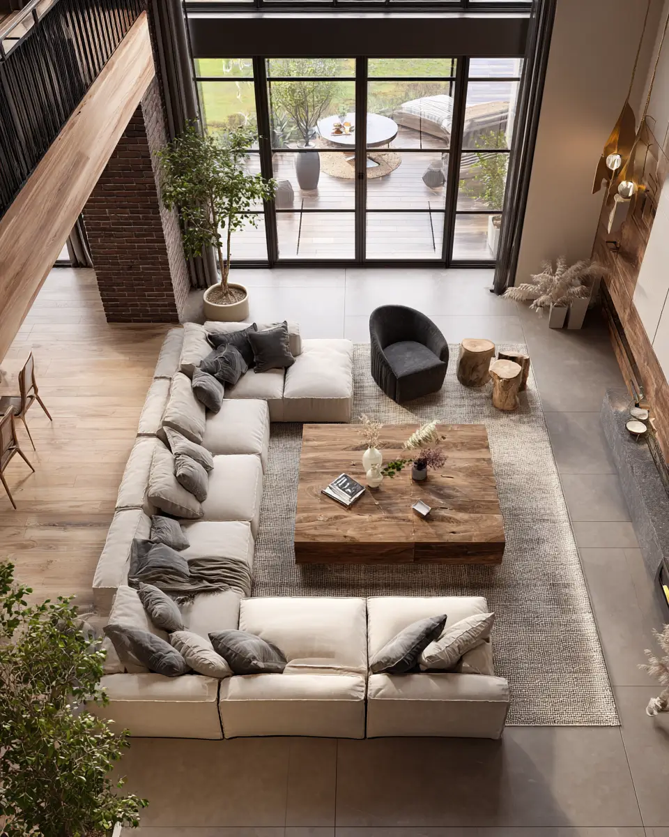 Warm Wood Scandinavian Living Room Decor Ideas