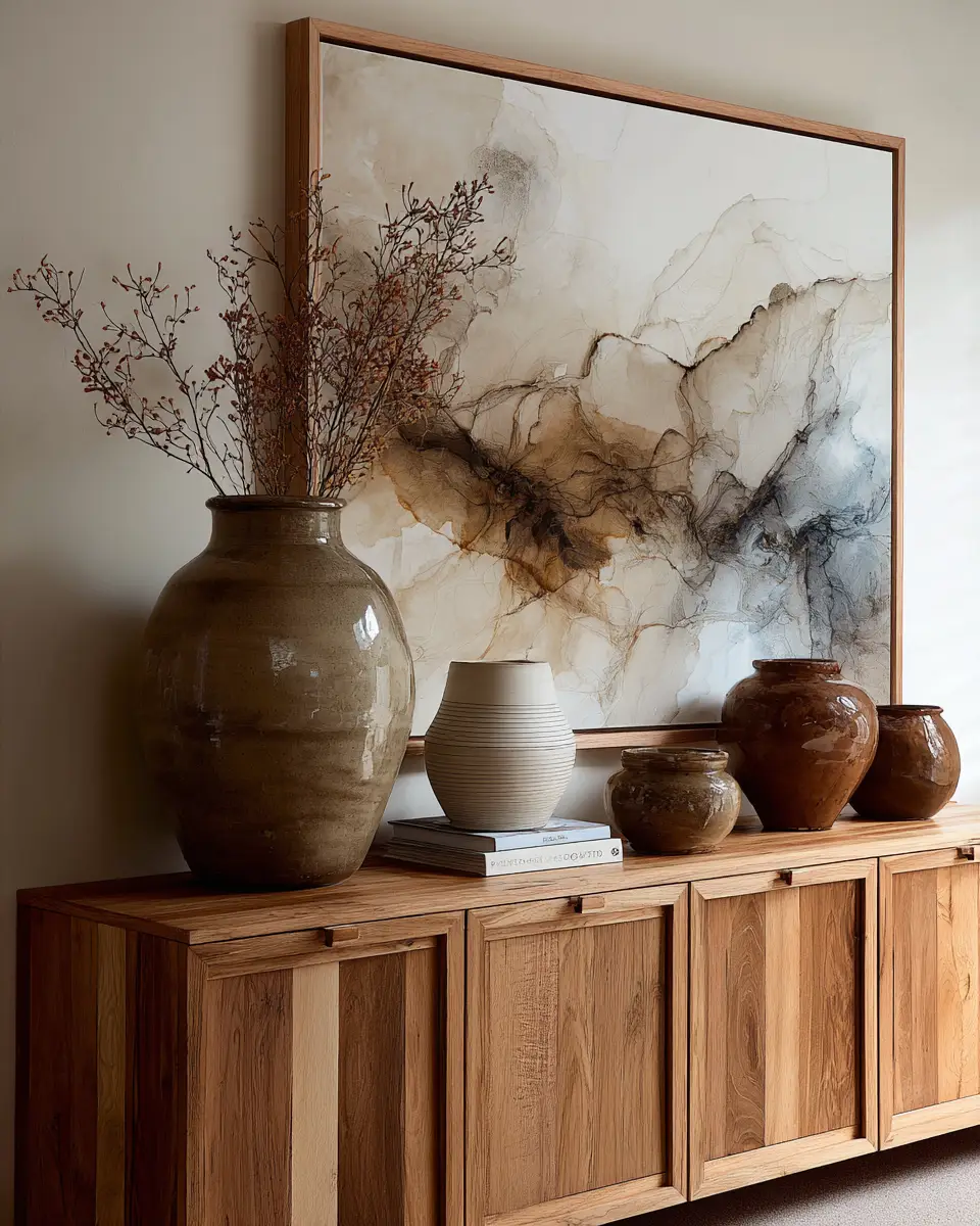 Warm Wood Scandinavian Living Room Decor Ideas