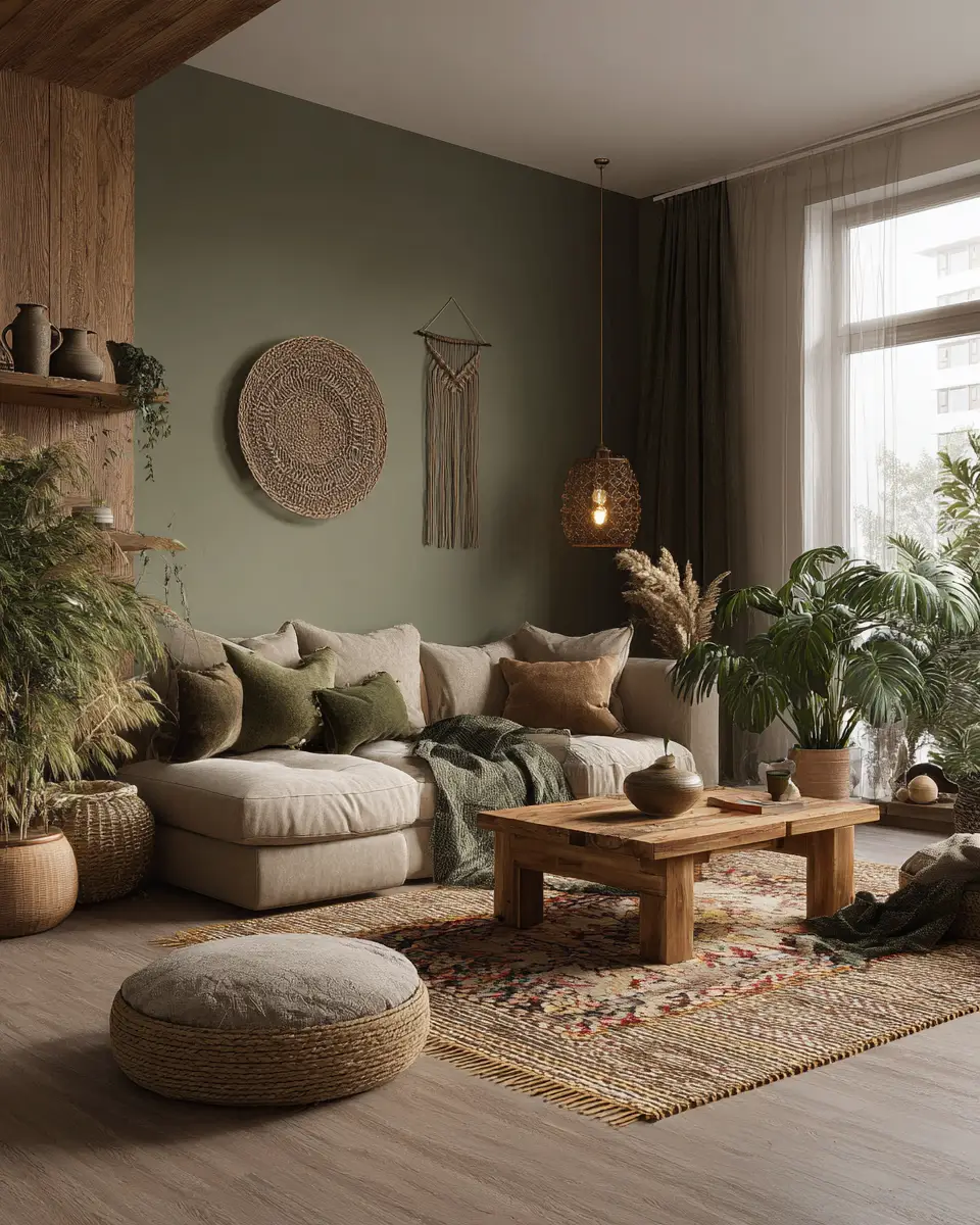 Warm Wood Scandinavian Living Room Decor Ideas